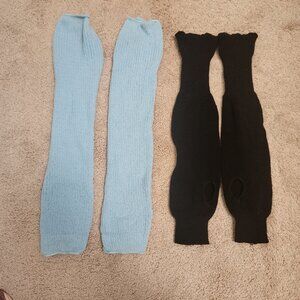 Bundle of 2 Knit leg warmers -One Size